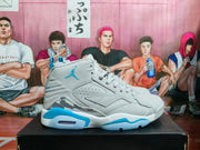Jordan High-Top Sneakers Gray Blue