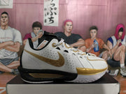 Nike Basketball Sneakers White Black Gold