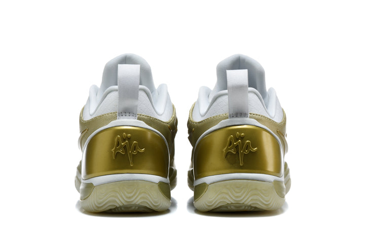 Nike 511-2 White and Gold Basketball Sneakers