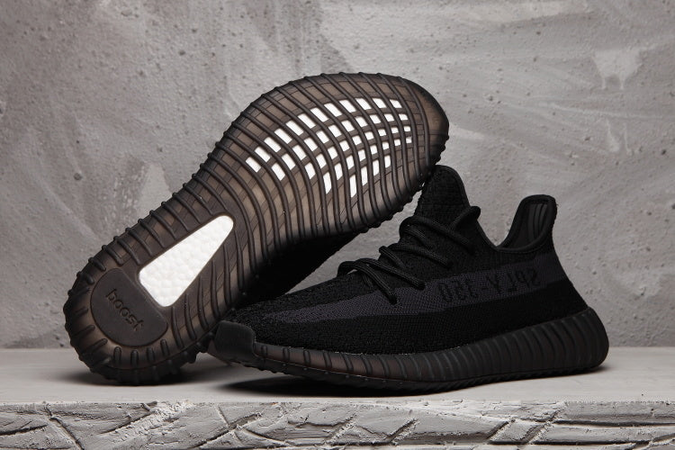 Yeezy 350 V2 Black Knit Sneakers