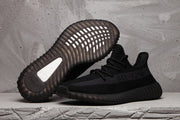 Yeezy 350 V2 Black Knit Sneakers