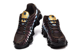 Nike Shox TL Sneakers in Brown, Blue and Gold
