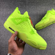 Jordan Air Jordan 4 Knit Fluorescent Green Sneakers