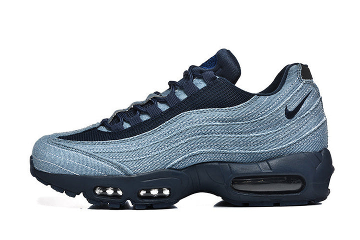 Nike Air Max 95 Blue Denim-Style Sneakers