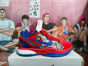Nike Red and Blue Basketball Sneakers
