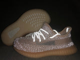 Yeezy 350 V2 Kids Sneakers Silver Pink