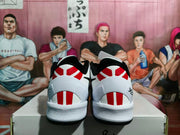 Nike Basketball Sneakers White Black Red