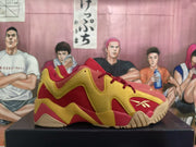 Reebok Question Low Sneakers Red and Gold