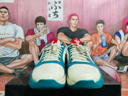 Nike White Blue Basketball Sneakers