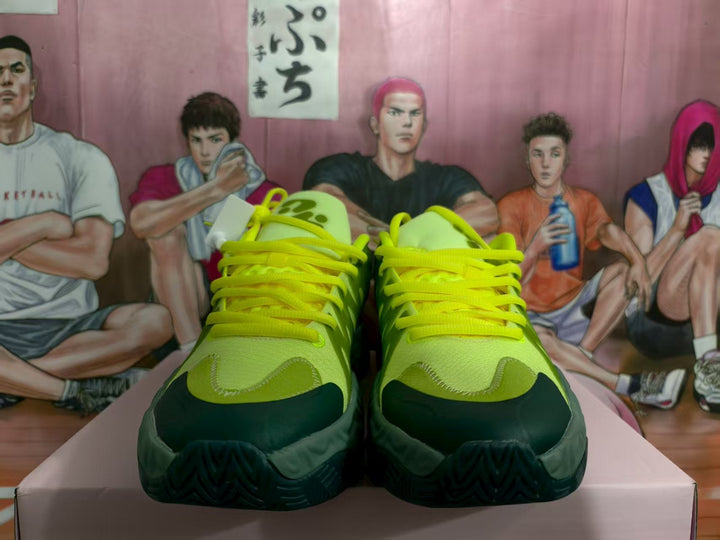 Green and Black Basketball Sneakers