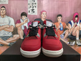 Jordan Red and Black High-Top Sneakers