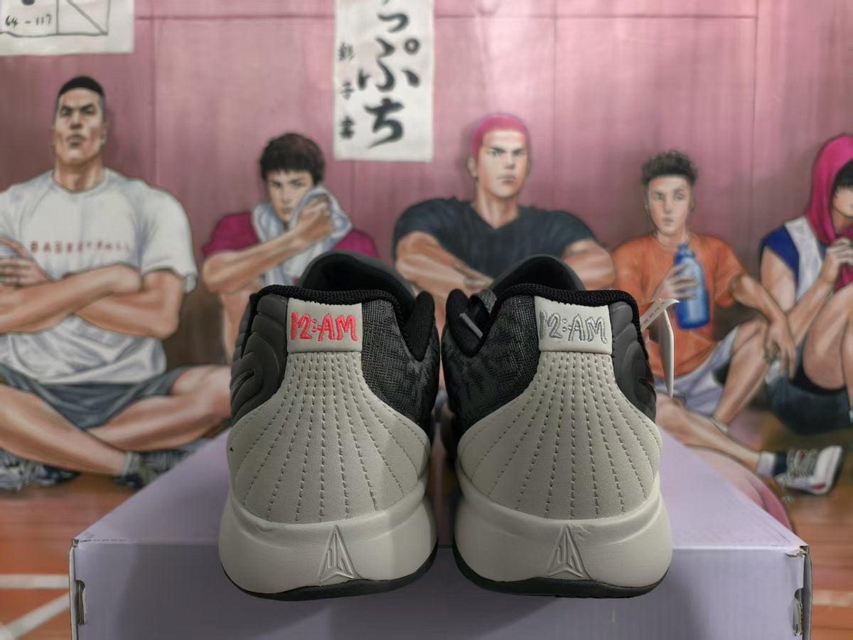 Nike Gray Basketball Sneakers with Blue Swoosh