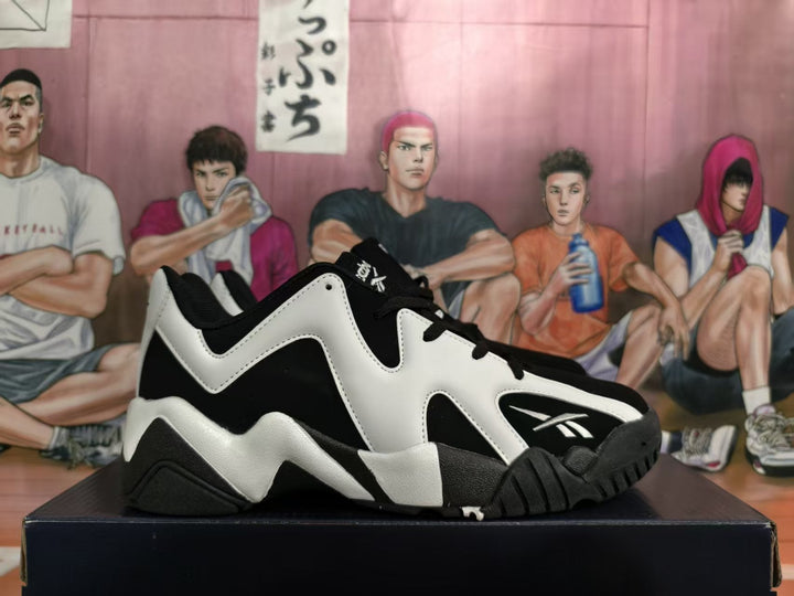 Reebok Black White High-Top Basketball Sneakers