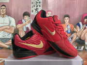 Nike Halloween Basketball Sneakers Red Black Gold