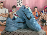 Nike Blue Basketball Sneakers with Textured Upper