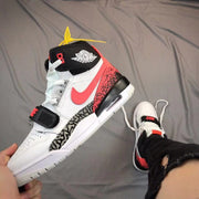 Air Jordan Legacy 312 White Black Red Sneakers