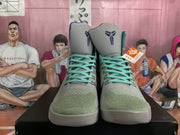 Nike Basketball Sneakers Green and Gray High-Top