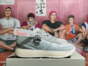 Nike x Slam Dunk Low-Top Sneakers in White and Grey