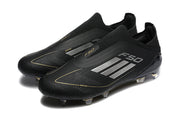 adidas F50 Laceless FG Soccer Cleats Black Gold