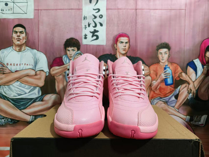 Jordan 12 Pink Basketball Sneakers