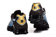 Nike Shox TL Sneakers in Brown, Blue and Gold
