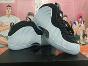 White and Black High-Top Basketball Sneakers