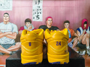 Nike Purple-Gold Basketball Sneakers
