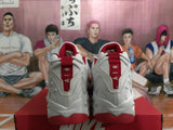 Nike White Red Basketball Sneakers