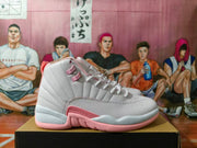 Jordan Jumpman 12 High-Top Sneakers White Pink