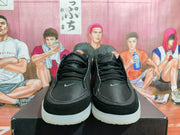 Nike Black Sneakers with Gray Swoosh and Translucent Sole