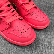 Jordan 1 Mid Hot Punch Black Volt Sneakers AQ9131-600