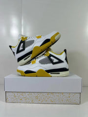 Jordan Air Jordan 4 Vivid Sulfur Sneakers White Yellow Black