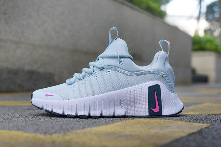 Nike Free Running Shoes in Light Blue and Pink