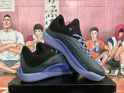Jordan Air Zoom Basketball Sneakers Black Purple
