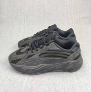 700 V2 Sneakers in Charcoal Black and Gray