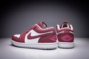Jordan Air Jordan 1 Low White Burgundy Sneakers