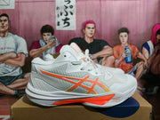 ASICS Sky Elite FF 3 White Orange Volleyball Shoes