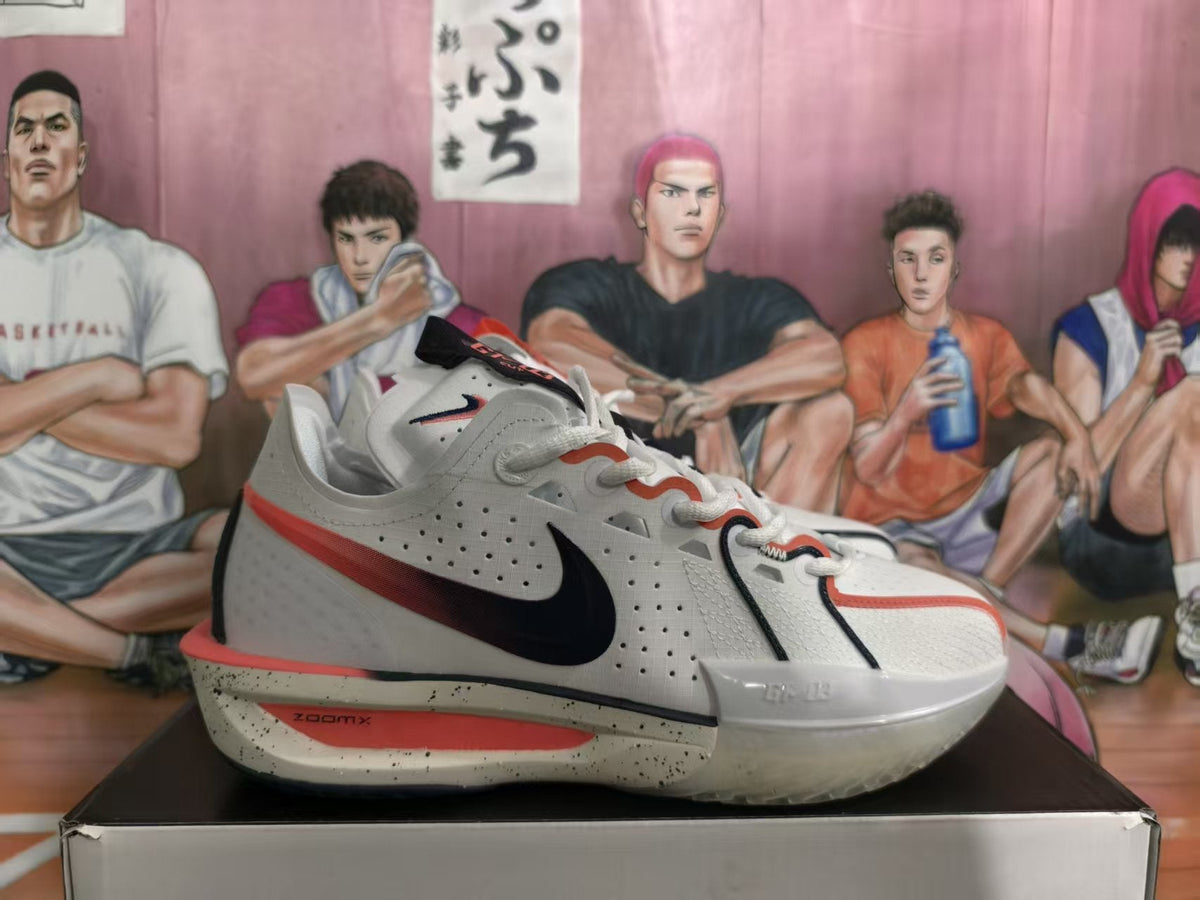 Nike Mismatched Basketball Sneakers White Black Red
