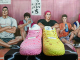 Nike Sabrina Basketball Shoes SpongeBob Pink and Yellow