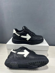 Off-White Out Of Office Sneakers Black White OMAI89C99LEA0191001