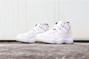 Jordan Air Jordan 11 Platinum Tint White Red Sneakers