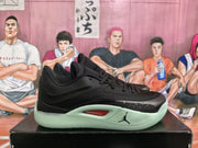 Jordan Basketball Sneakers Black with Mint Green Sole