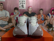 Nike Zoom Basketball Sneakers White and Burgundy