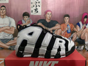 Nike Air More Uptempo Black White Sneakers