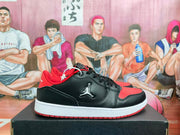 Jordan Black Red Low-Top Sneakers