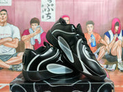 Jordan Black and Grey Basketball Sneakers