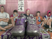 Puma Melo Basketball Sneakers Bright Gray and Purple