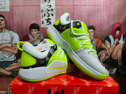 Nike Zoom Basketball Sneakers Neon Green Gray