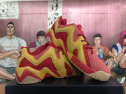 Reebok Question Low Sneakers Red and Gold