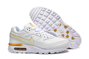 Nike Air Max White and Gold Sneakers